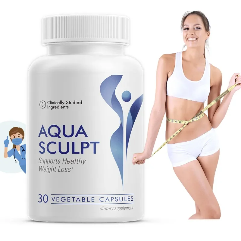 AquaSculpt 1 bottle with girl with slim waistline